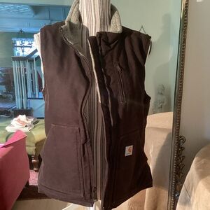 Carhartt fleece lined zipper vest